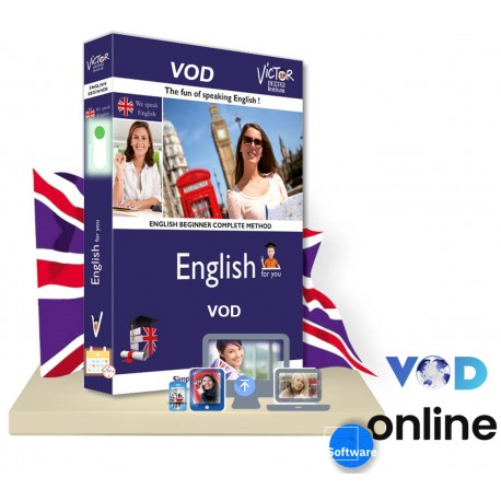 Anglais ,débutant,intermédiaire VOD online